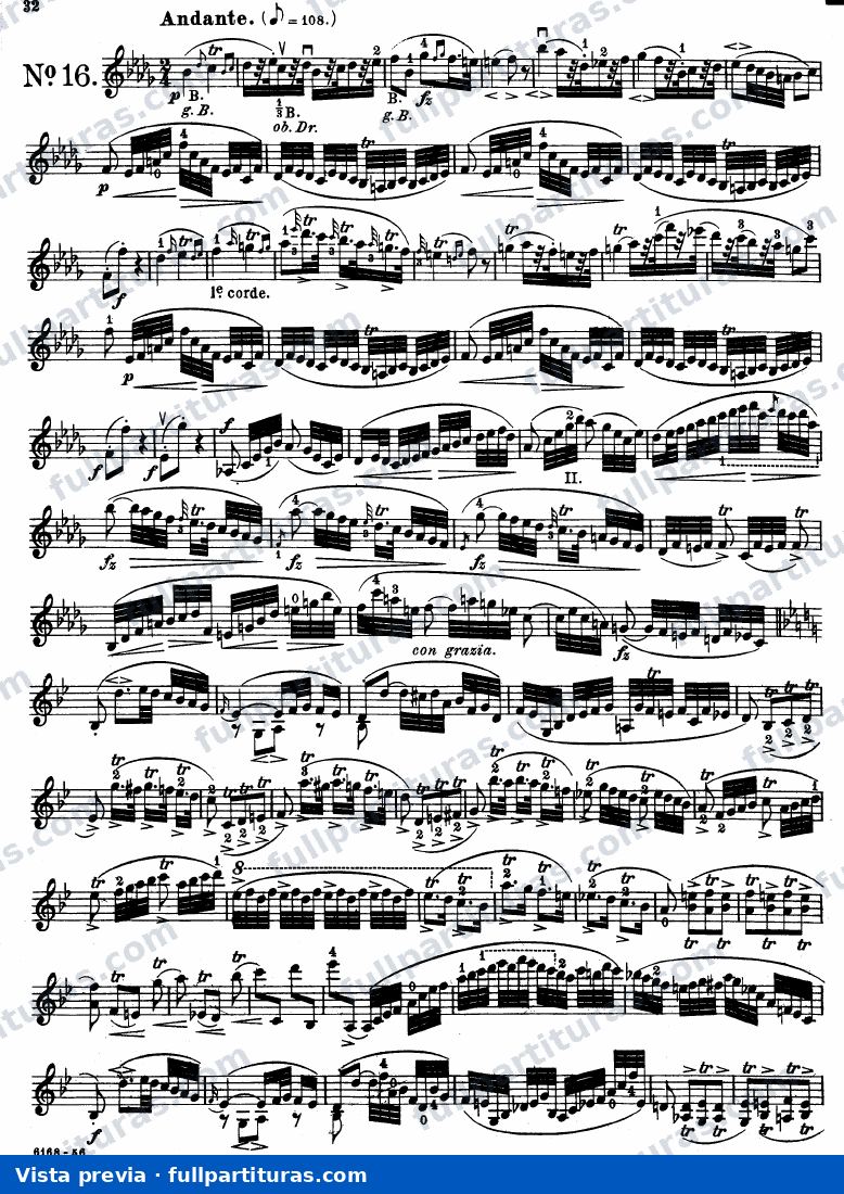 24 Caprices for Violin: Caprices 16 al 20 — preview