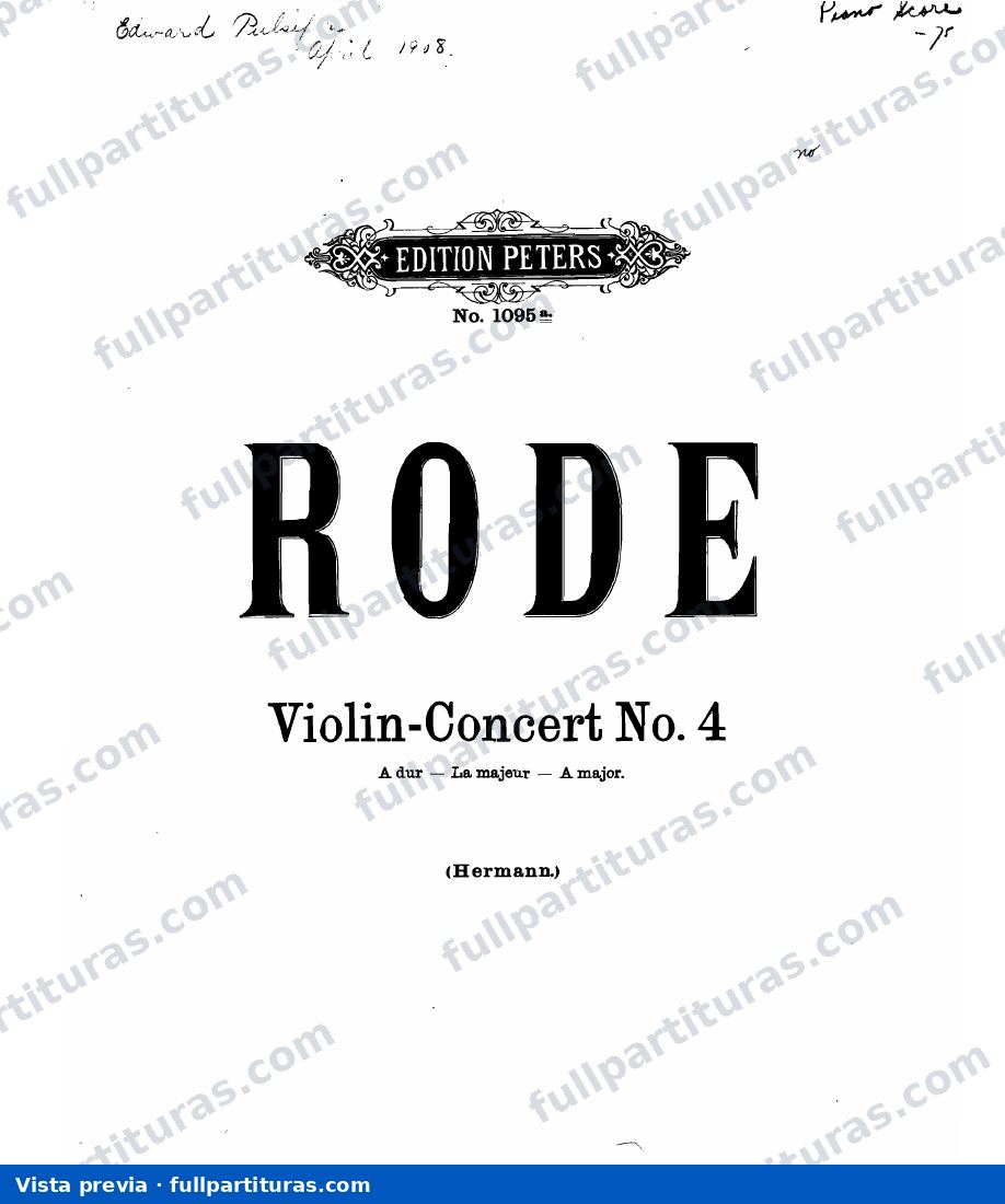 Concierto para violín No.4 — Vorschau