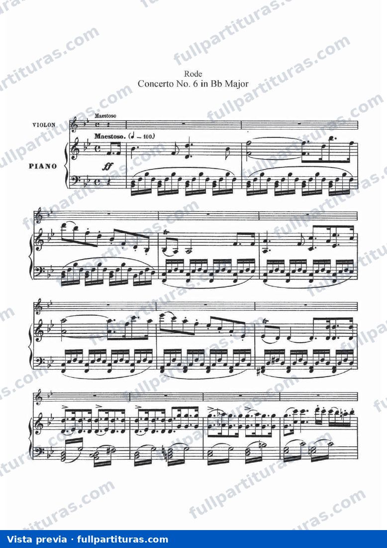 Concierto para violín No.6 — Vorschau