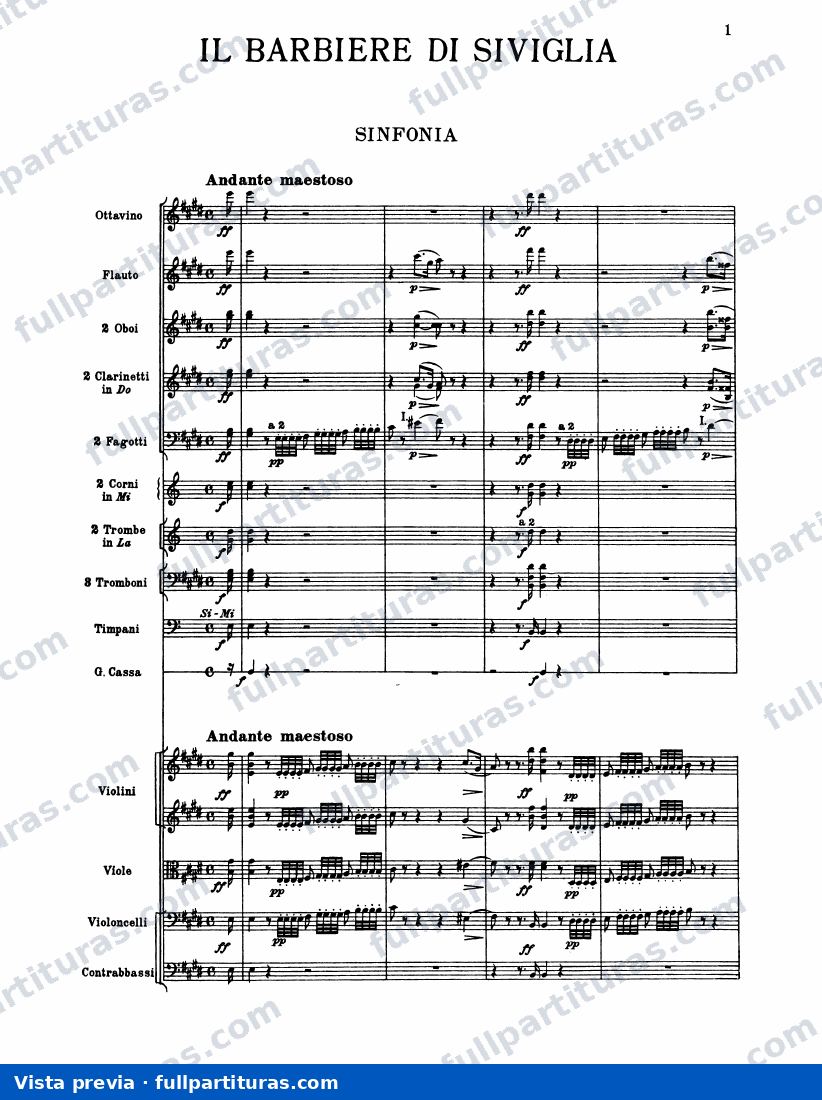 Il Barbiere di Siviglia: Overtura y Acto I — preview