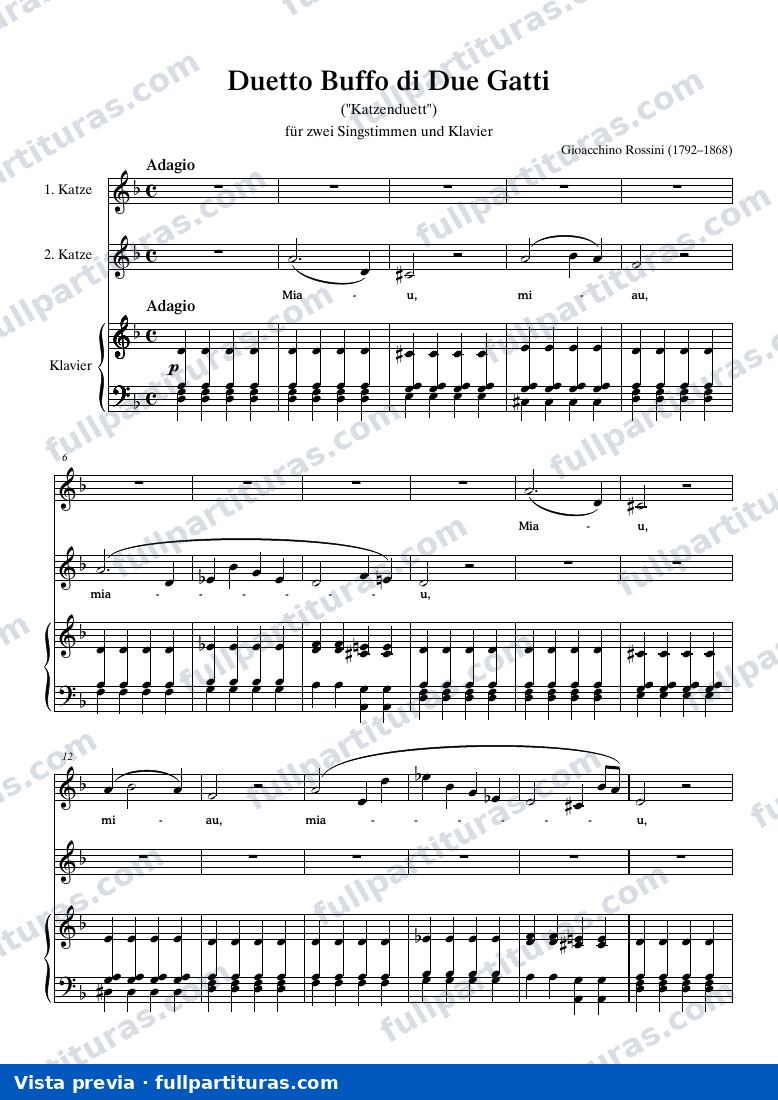 Duetto dei gatti — preview
