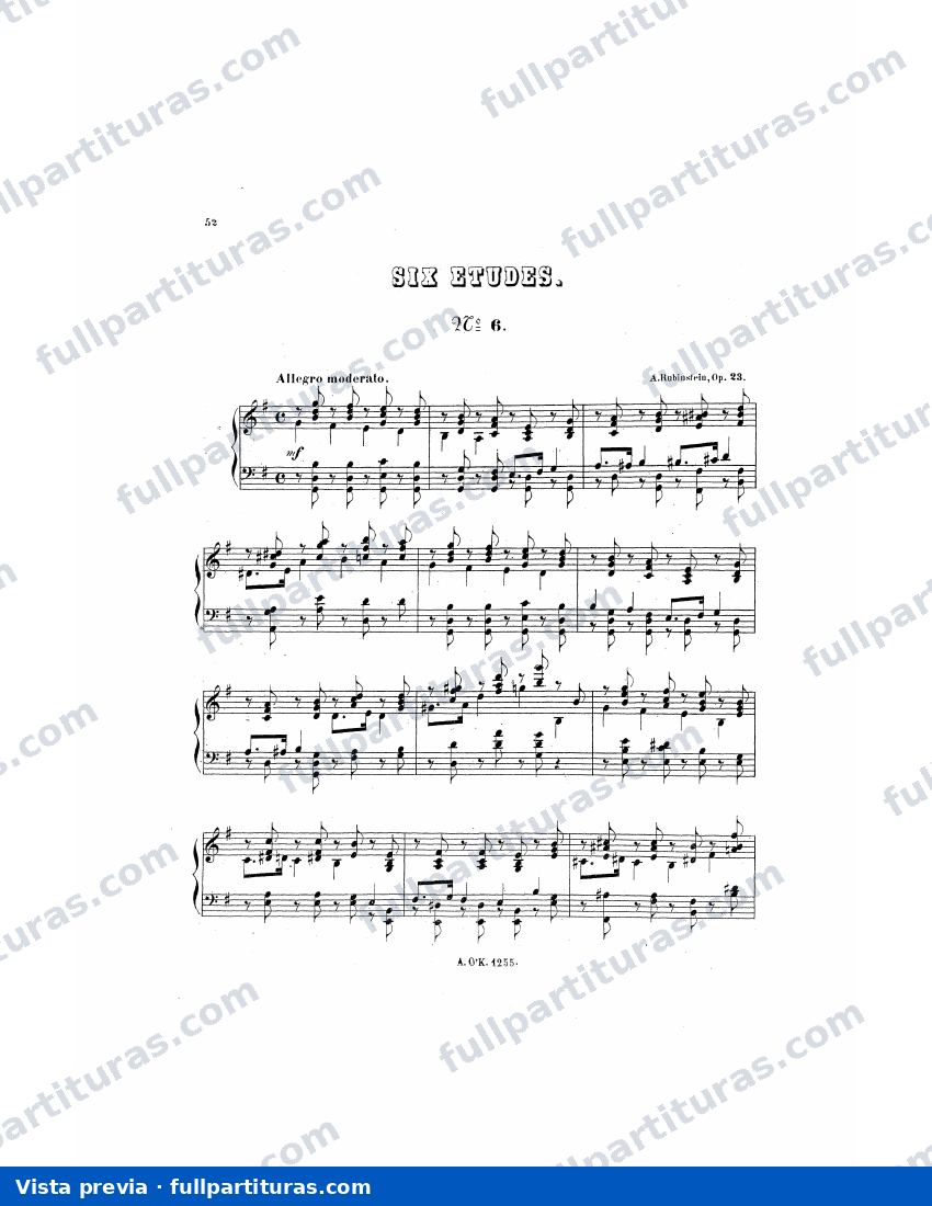 6 Estudios op. 23: 6. Estudio enG mayor — preview