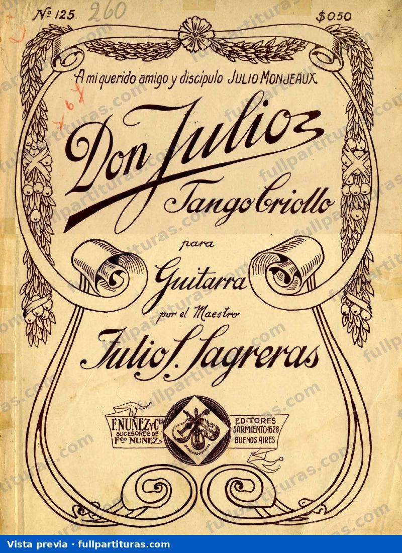 El Colibri: Don Julio, Op.125 — preview
