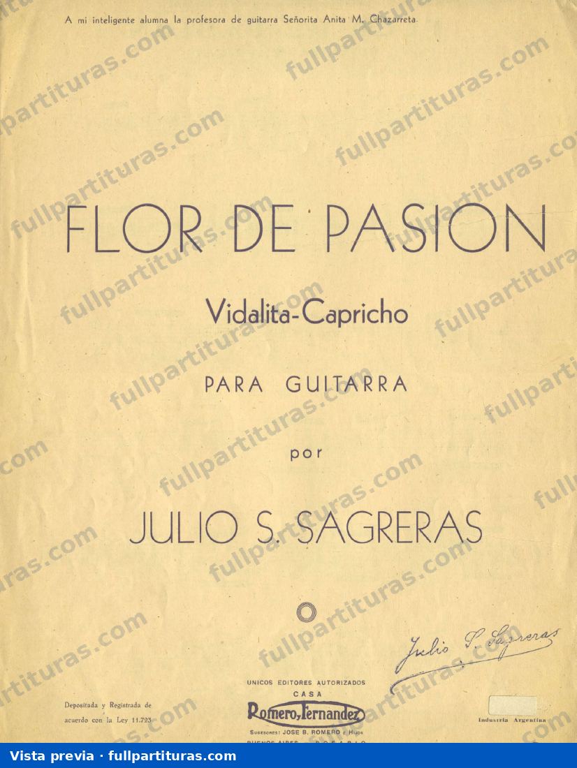 El Colibri: Flor de pasion — preview
