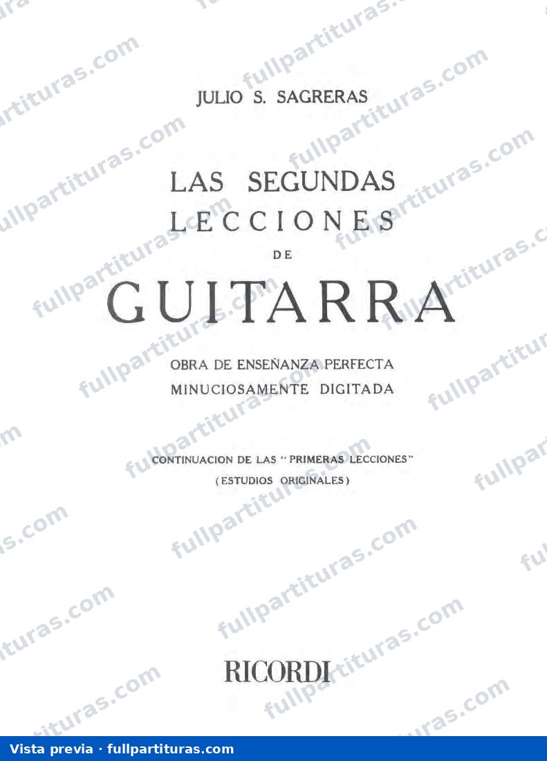 Las segundas Lecciones de Guitarra — preview