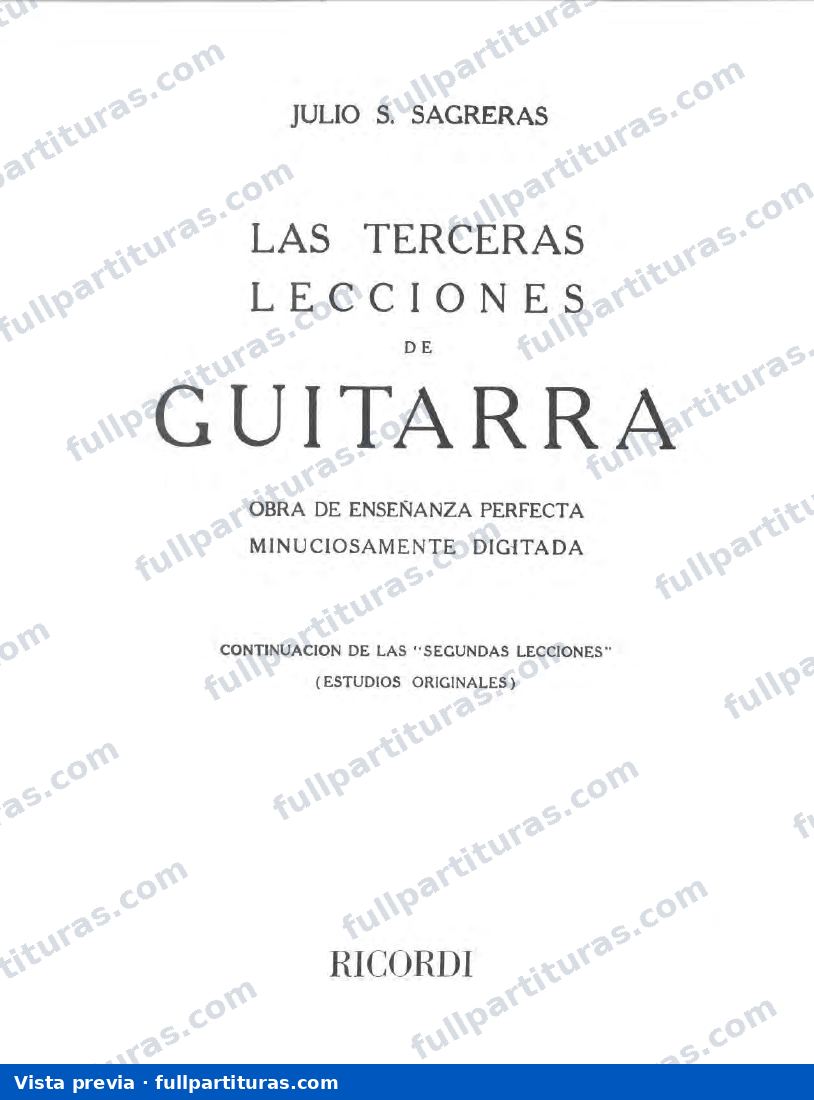 Las terceras Lecciones de Guitarra — preview