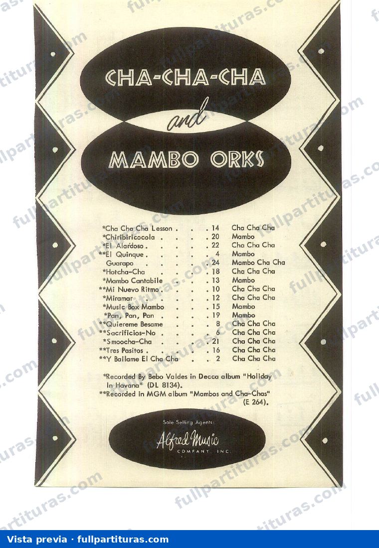 Combo Mambos — preview