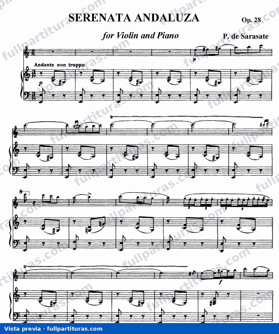 Serenata Andaluza Op. 28 — preview