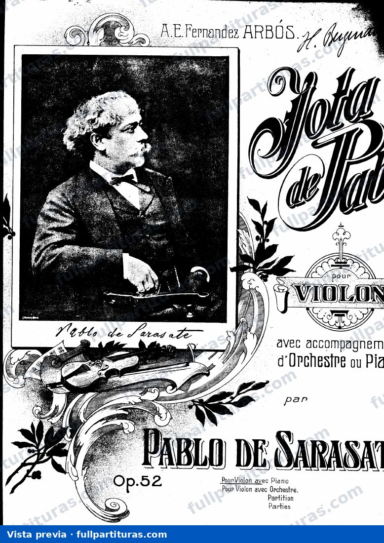 Jota de Pablo Op. 52 — preview