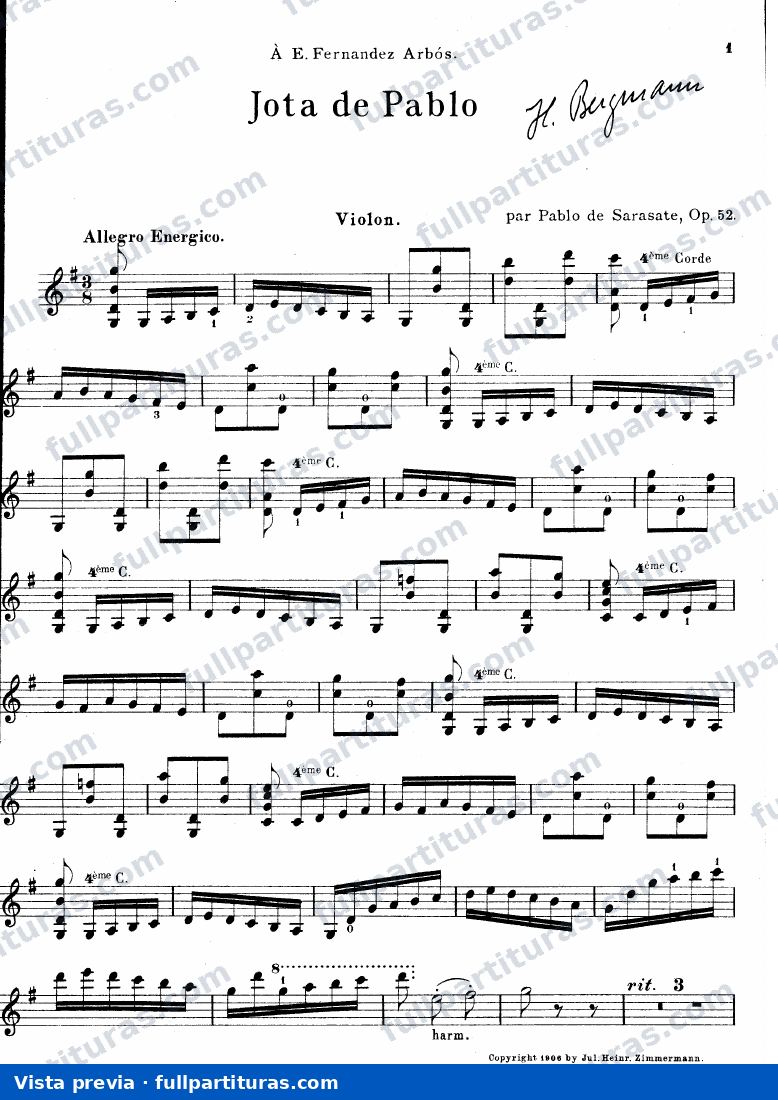 Parte del violín — preview