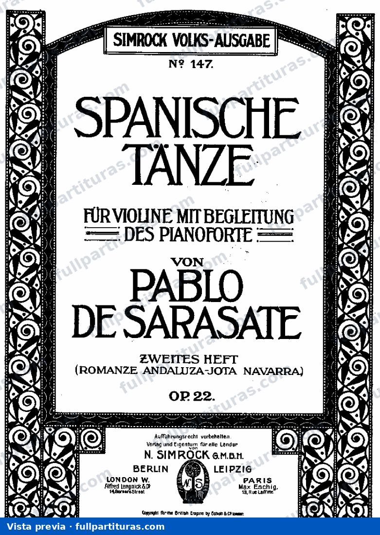 Nº 3 Romanza Andaluza Op. 22 — preview