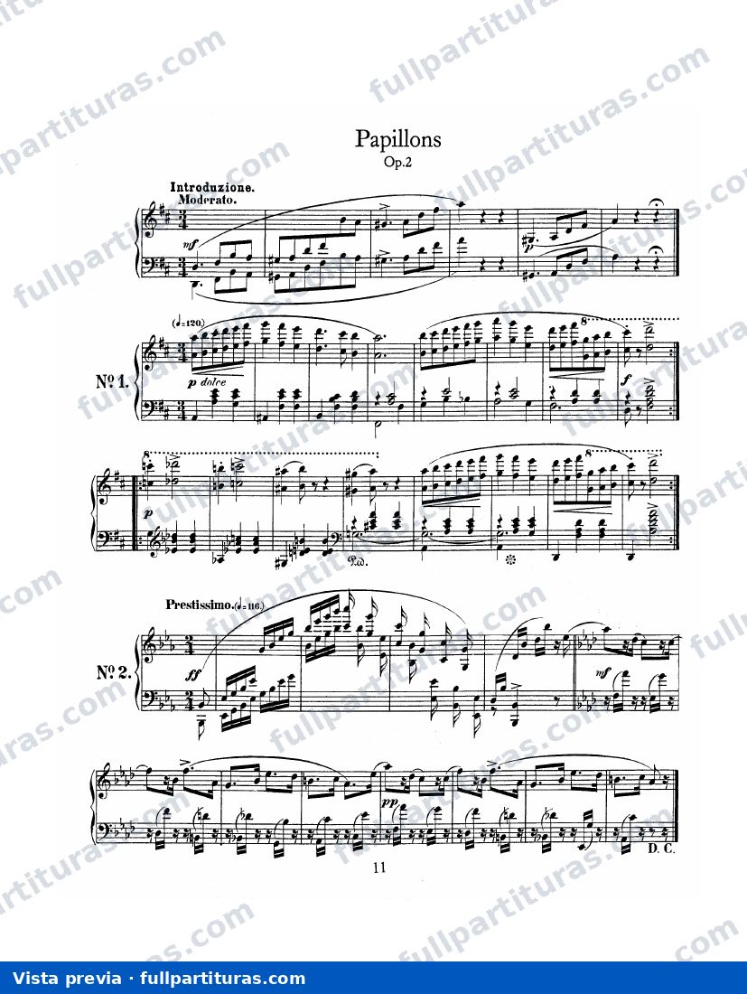 Papillons Op. 2 — preview