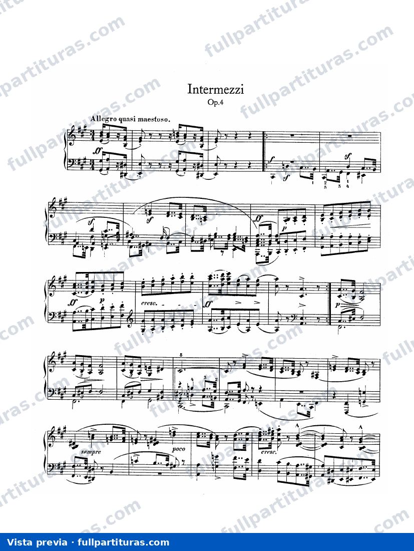 Intermezzi Op. 4 — preview