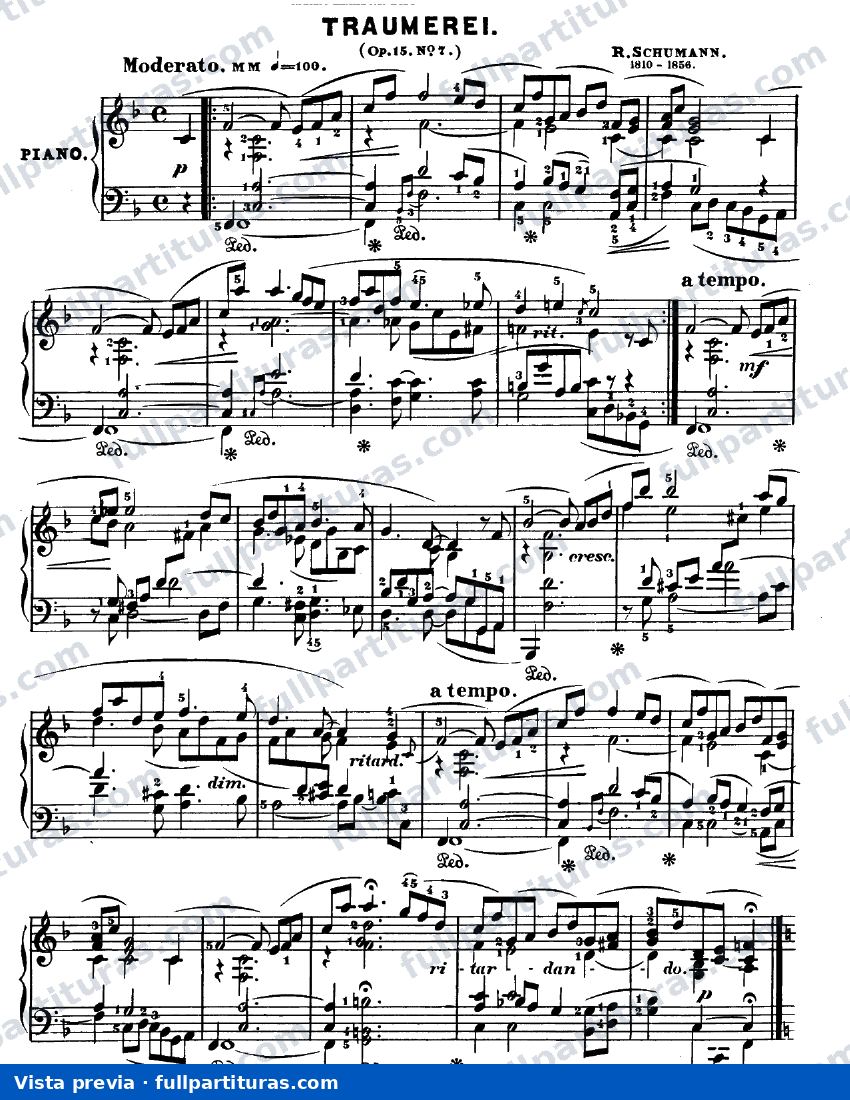 Traumerei Op. 15 Nº 7 — preview