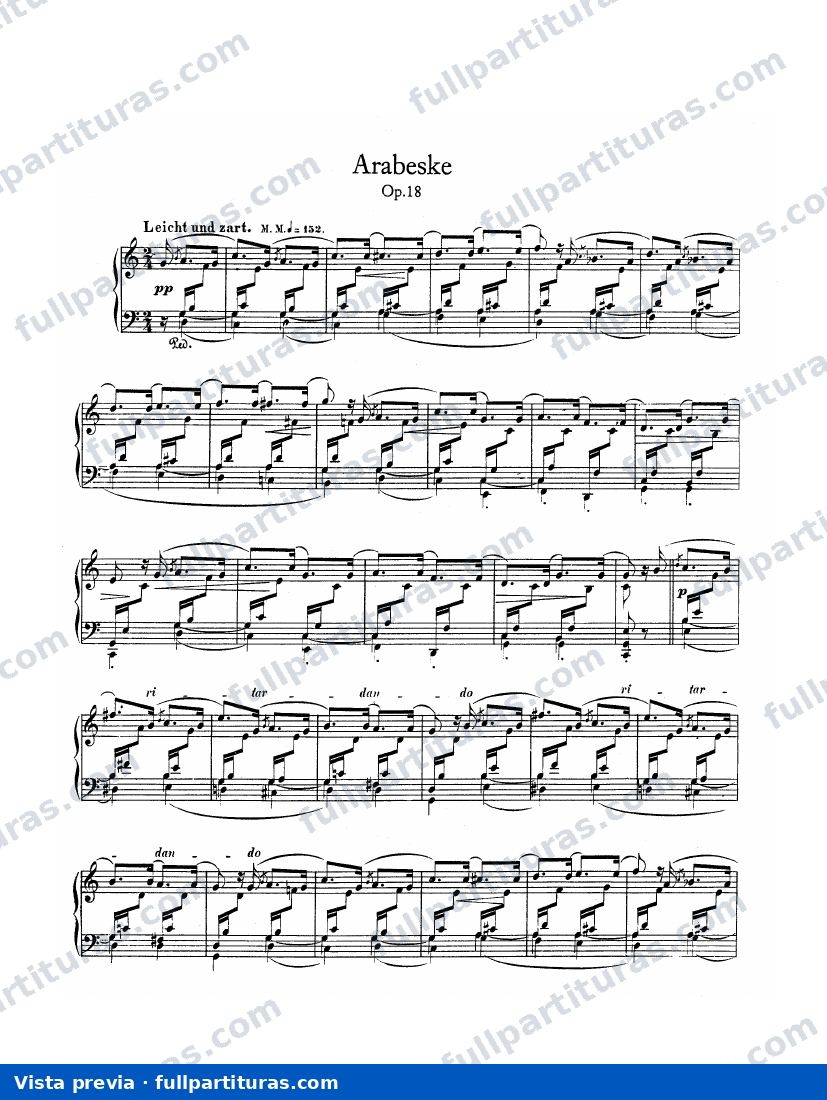 Arabesque Op. 18 — vista previa