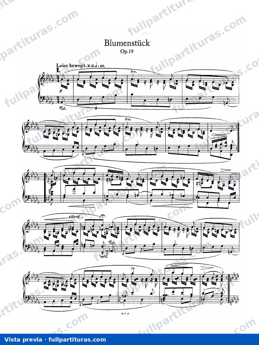 Blumenstück Op. 19 — preview