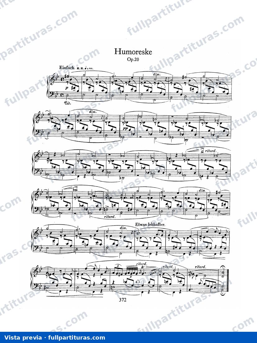 Humoreske Op.20 — preview