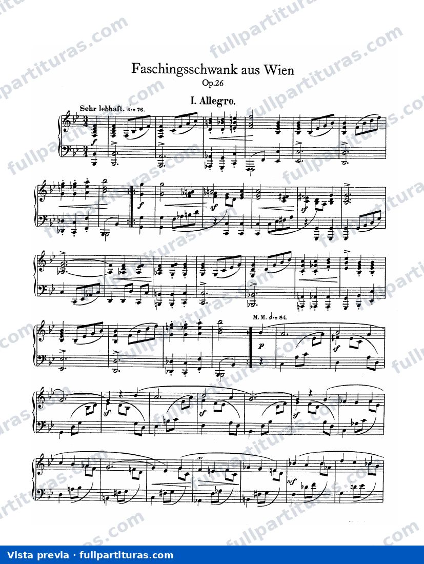 Faschingsschwank Aus Wien Op. 26 — preview