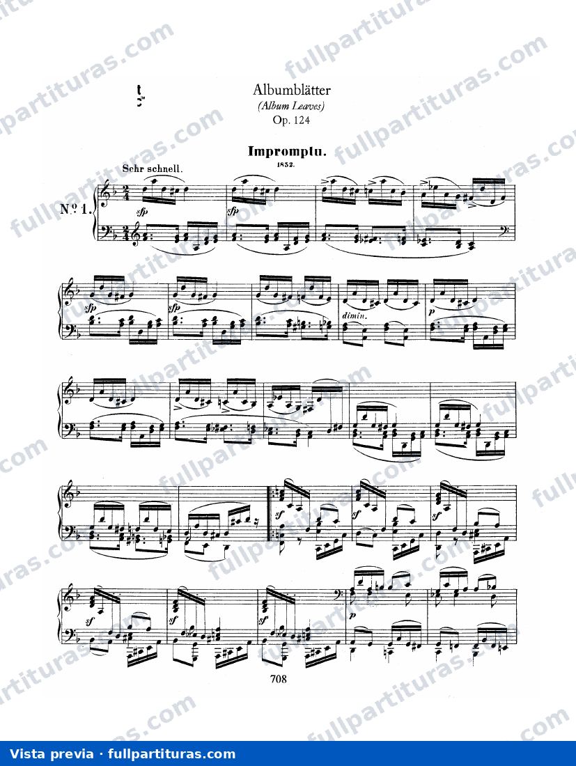Hojas de Álbum Op. 124 — preview