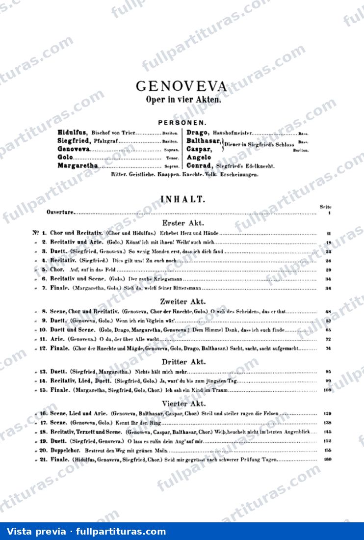 Genoveva: Acto I — preview