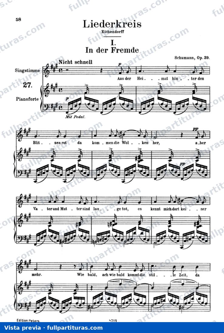 Liederkreis, Op. 39 — preview