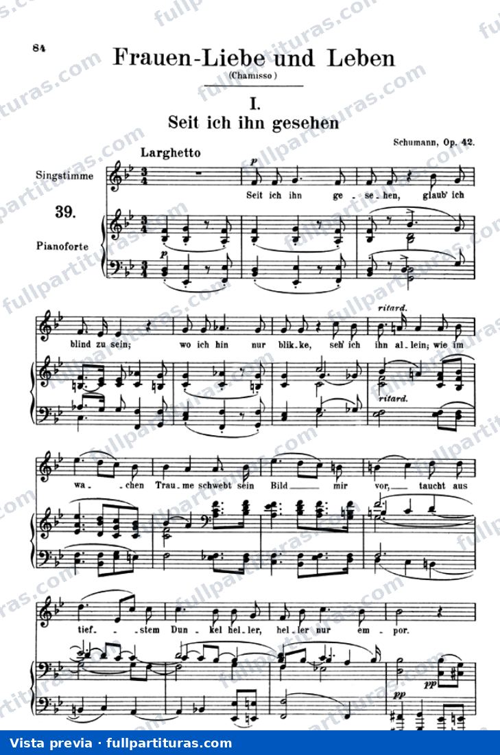Liederkreis, Op. 39: Frauenliebe und -Leben, Op. 42 — preview