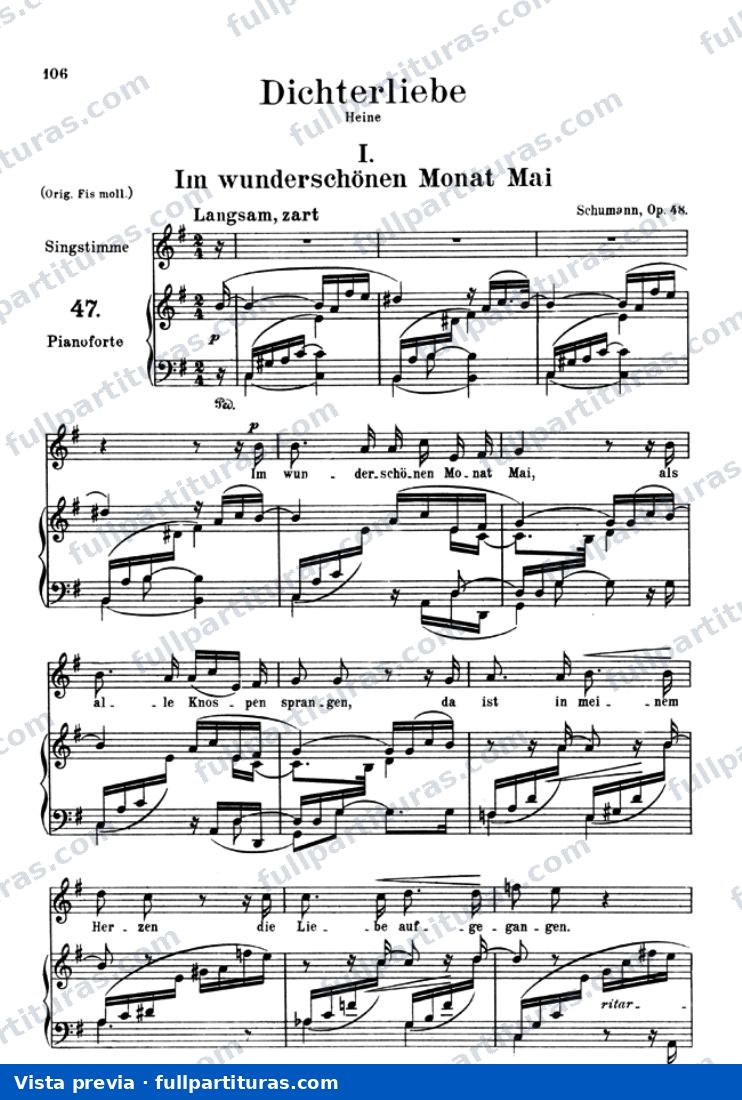 Dichterliebe, Op. 48 — preview