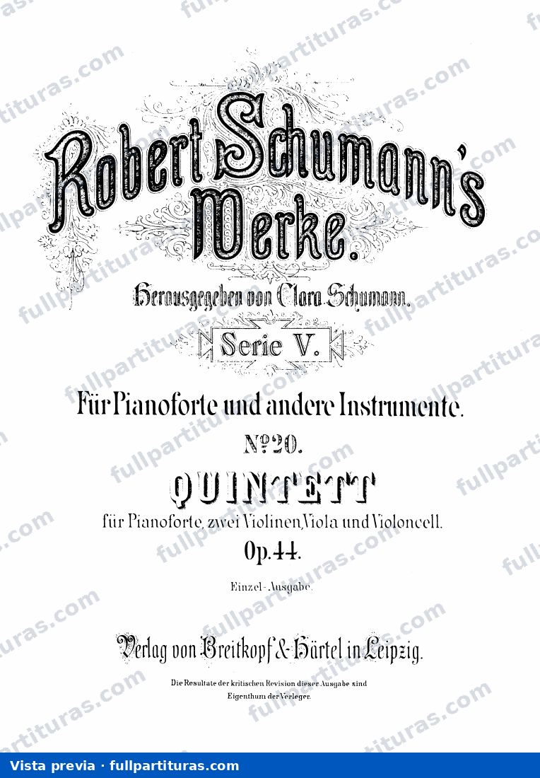 Quinteto con piano Op. 44 — preview