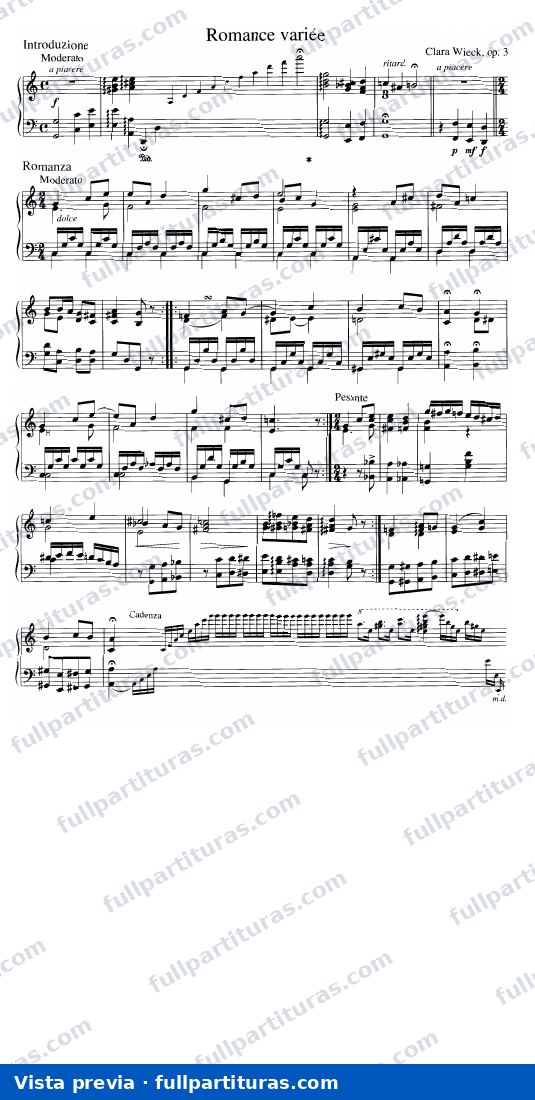 Romance Variee Op. 3 — preview