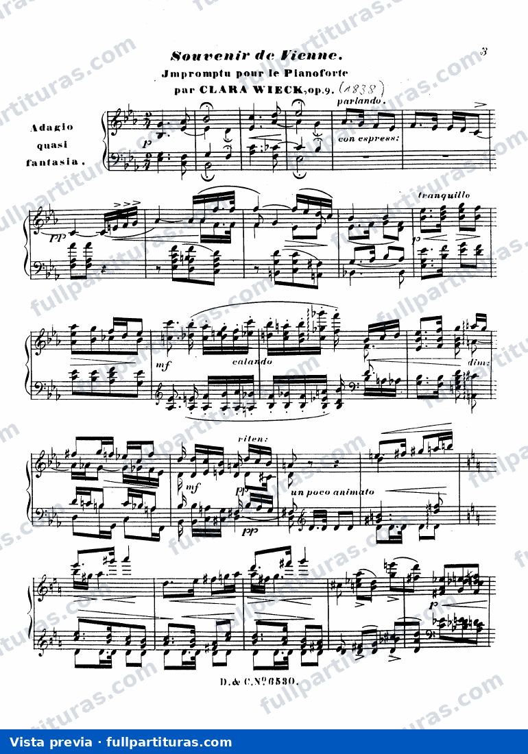 Souvenir de Vienne Op. 9 — vista previa