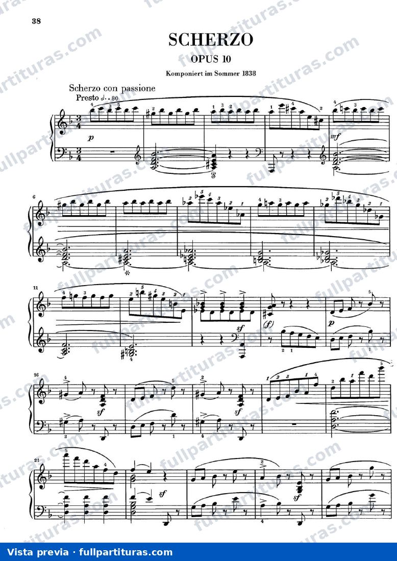 Scherzo Op. 10 — vista previa