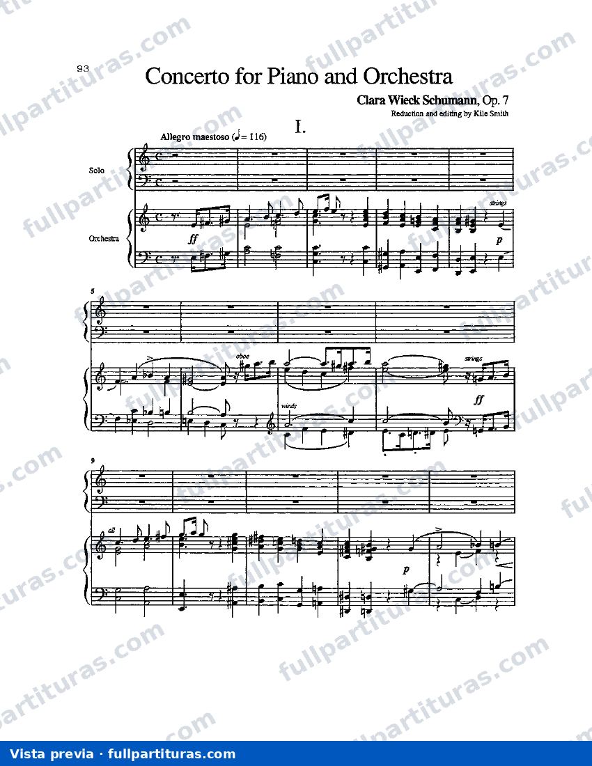 Concierto para Piano Op. 7 — preview