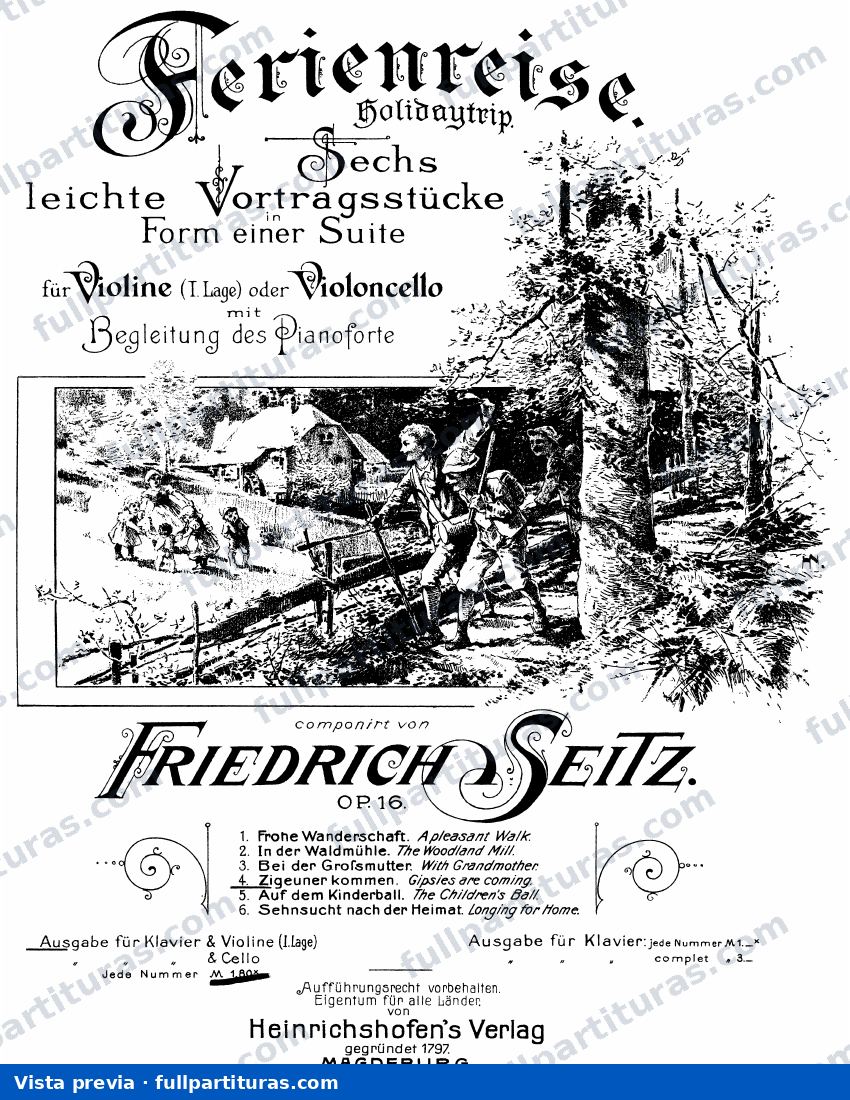 Ferienreise, Op.16 — preview