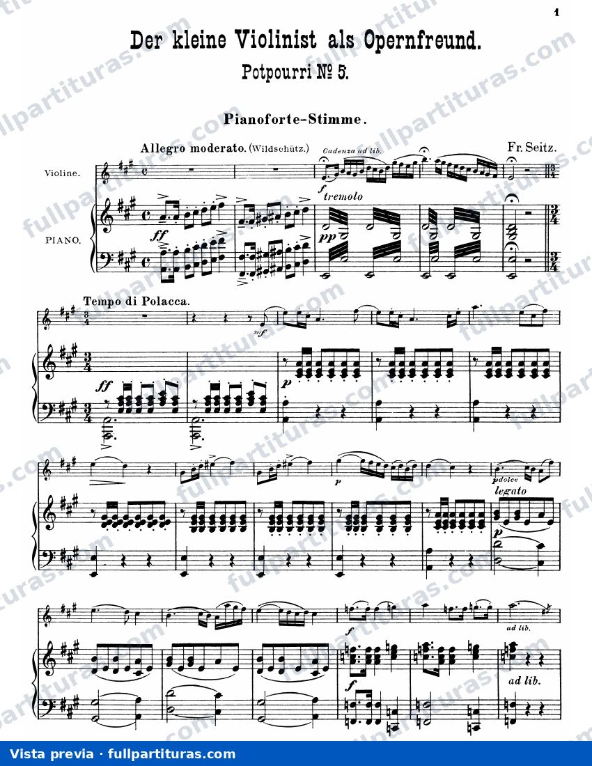 Der kleine Violinist als Opernfreund: Heft 5 — preview