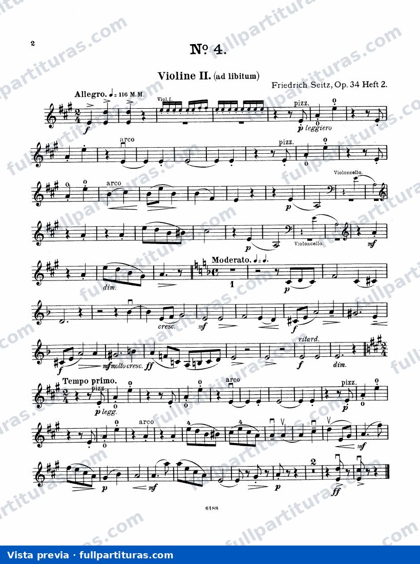 10 Vortragsstücke, Op.34: Parte del violín 1 (2) — preview