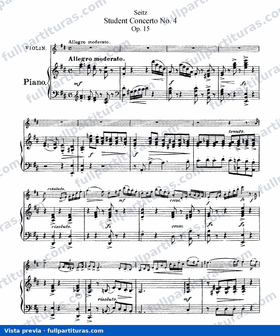 Student Concerto No.4, Op.15 — preview