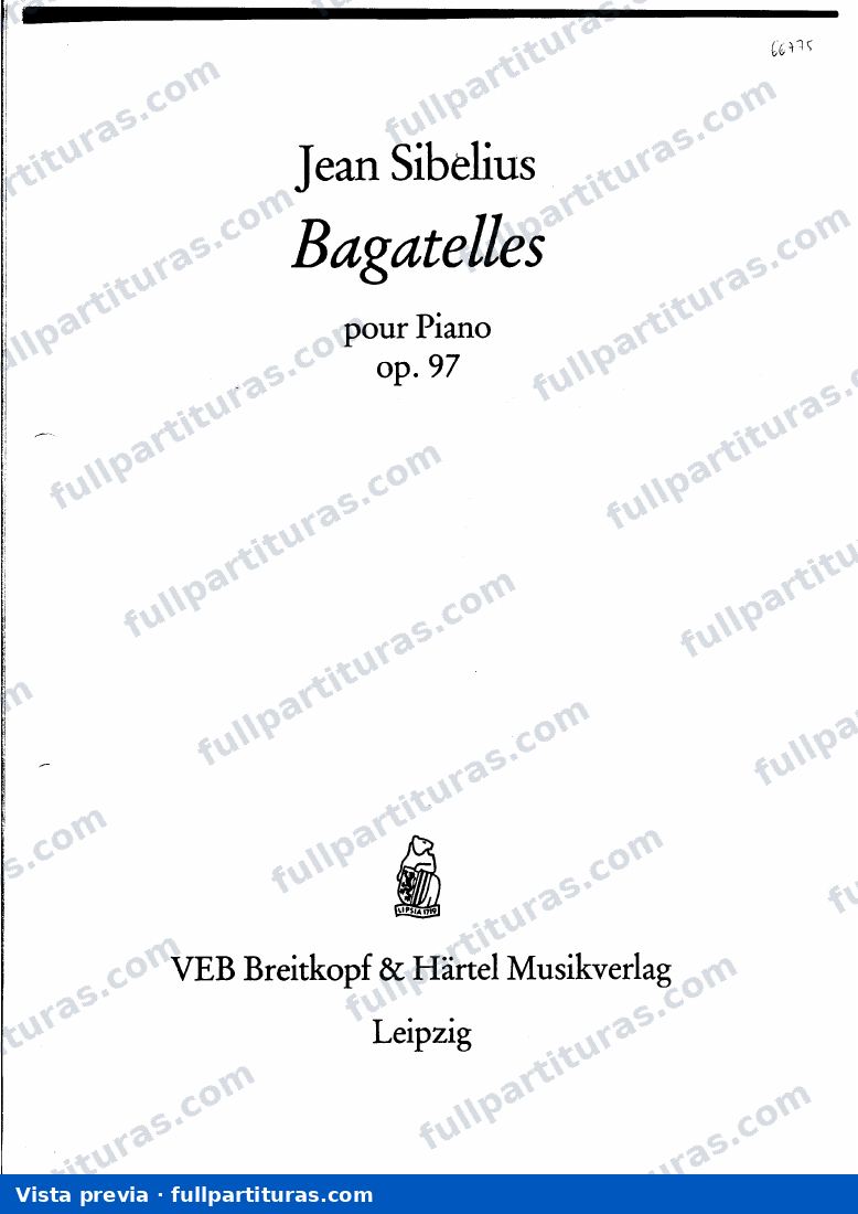 Bagatelles para piano Op. 97 — preview