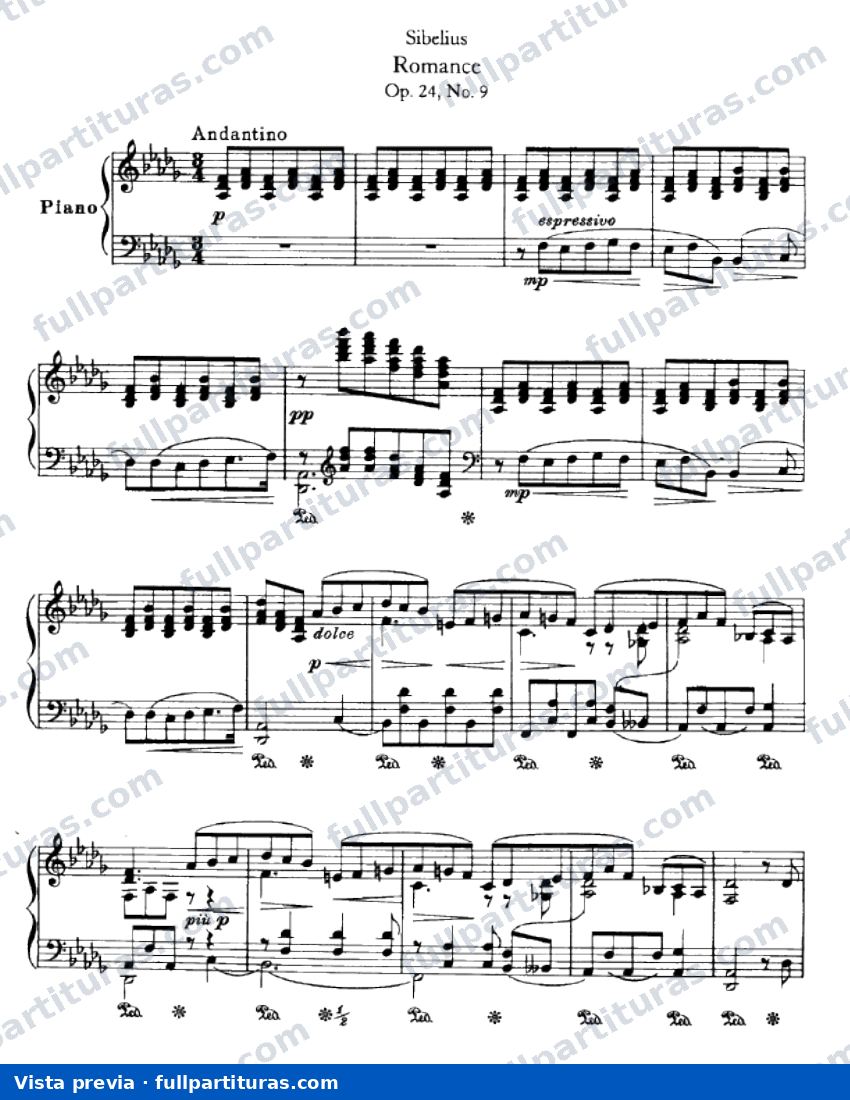 Romanza Op. 24 Nº 9 — preview