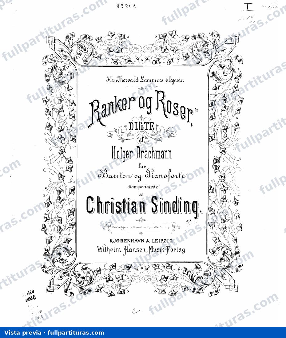 Ranker og Roser, Op.4 — preview
