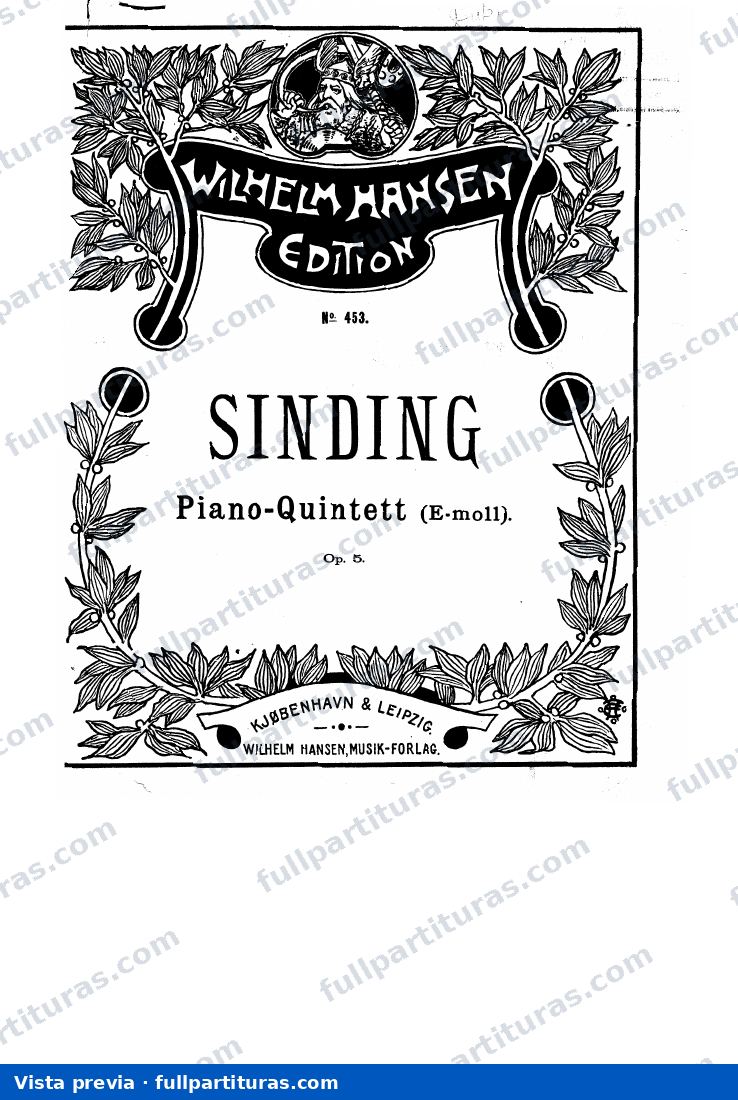 Piano Quintet in E minor, Op.5 — preview