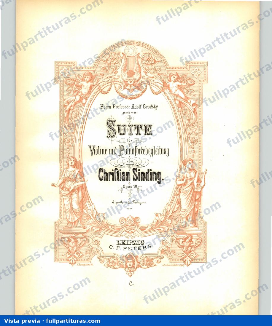 Suite im alten Stil, Op.10 — preview