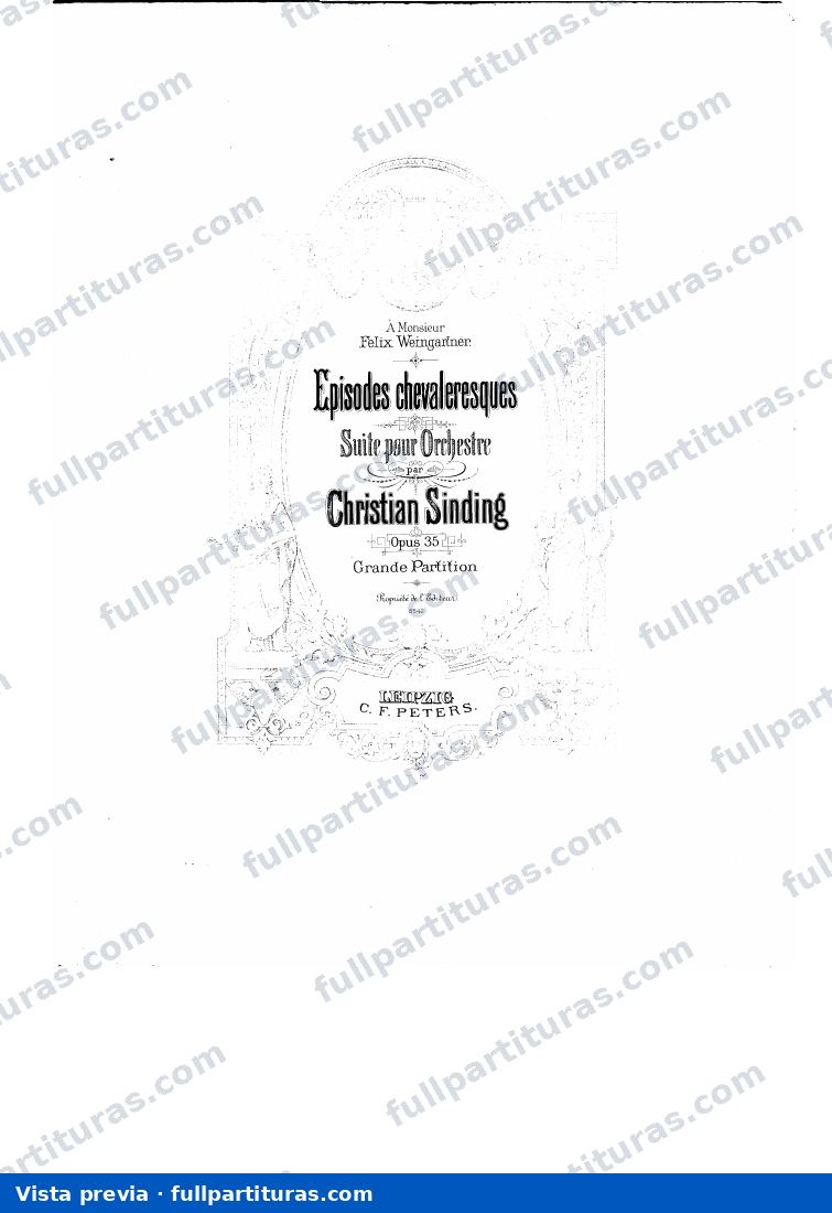 Episodes chevaleresques, Op.35b — preview