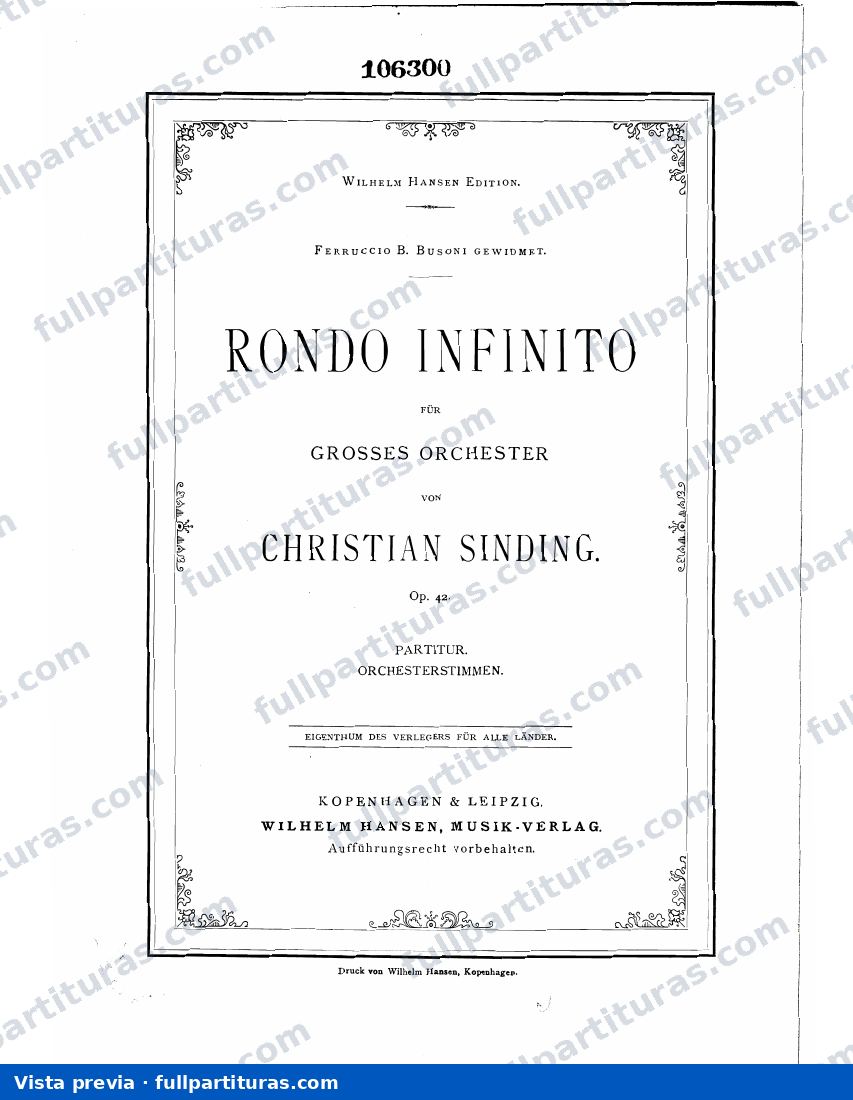 Rondo infinito, Op.42 — preview