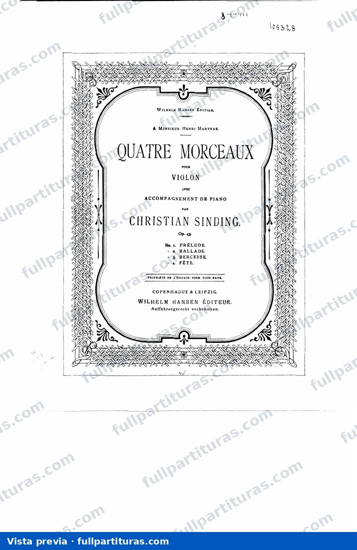 4 Morceaux, Op.43 — preview