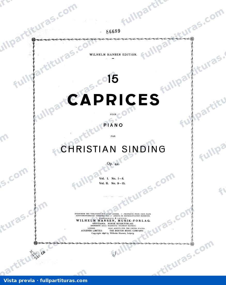 15 Caprices, Op.44 — preview