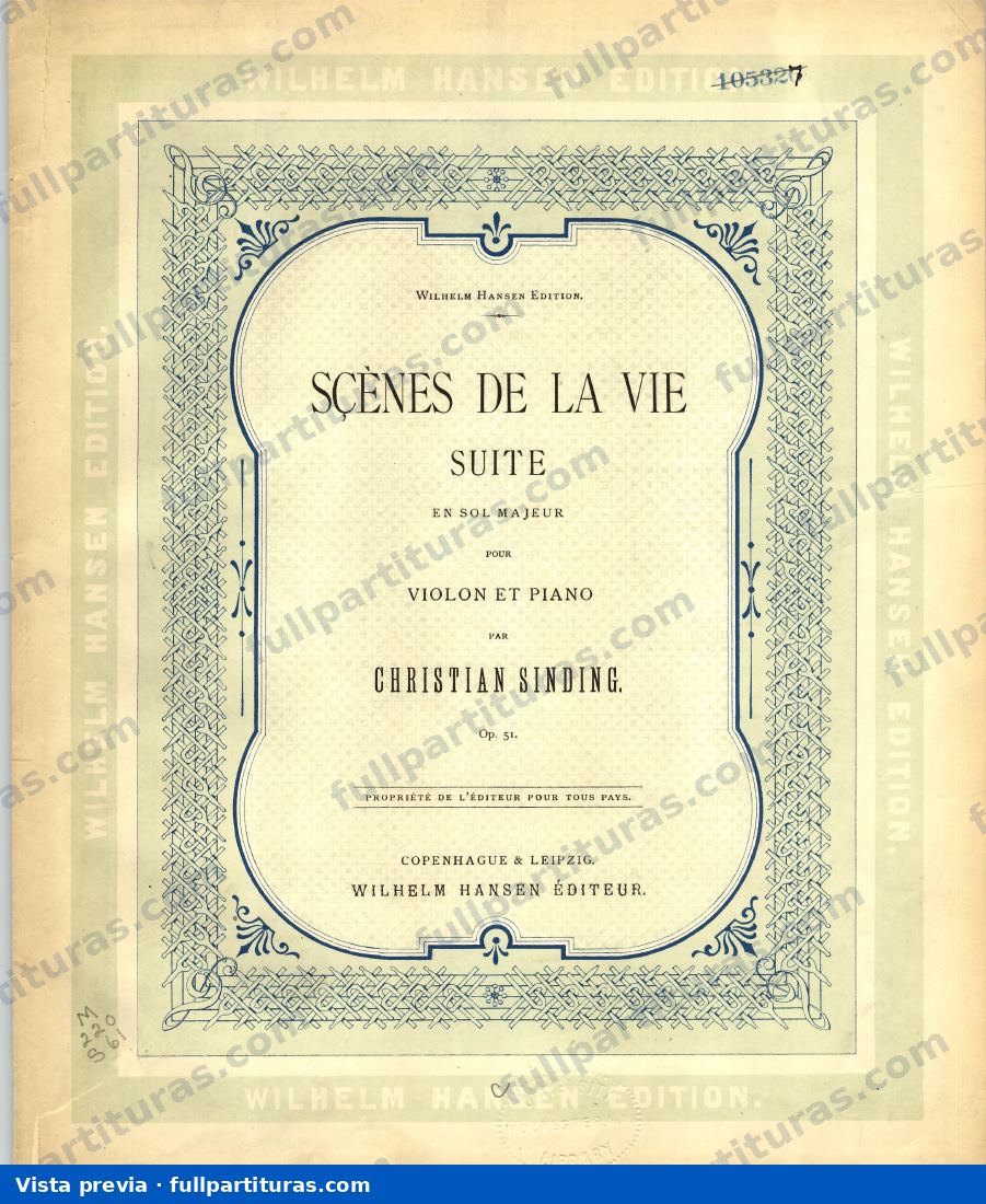 Scènes de la vie, Op.51 — preview