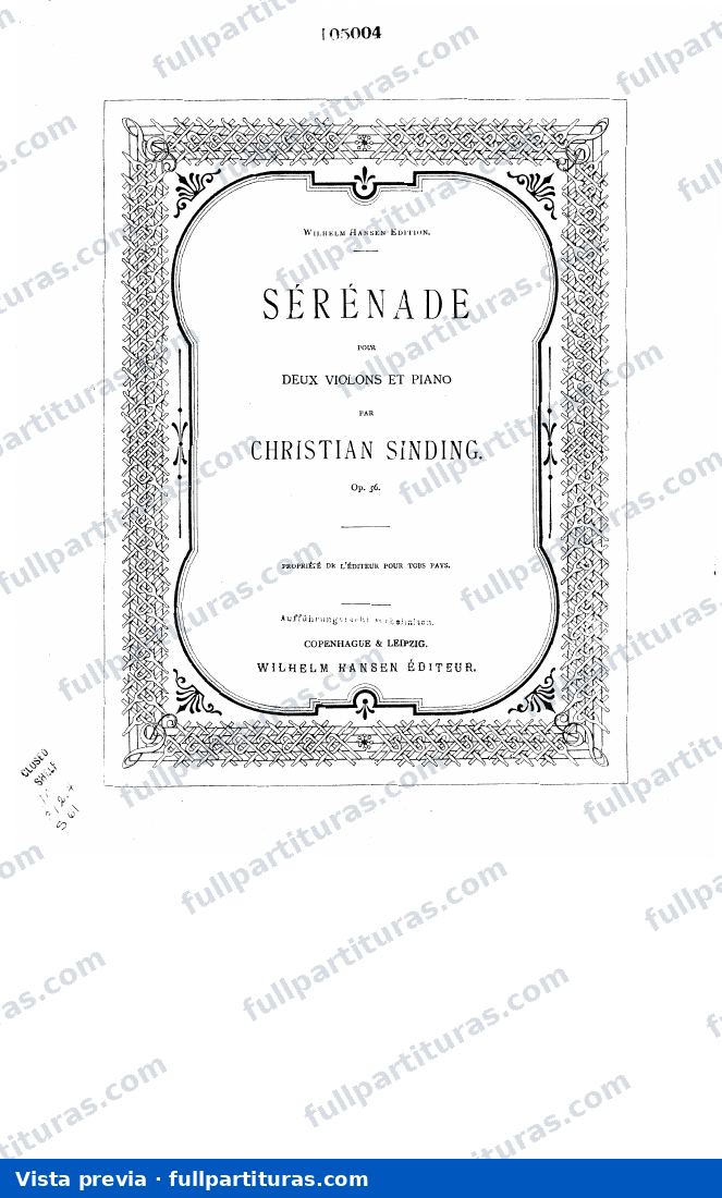 Serenade No.1 in G major, Op.56 — preview