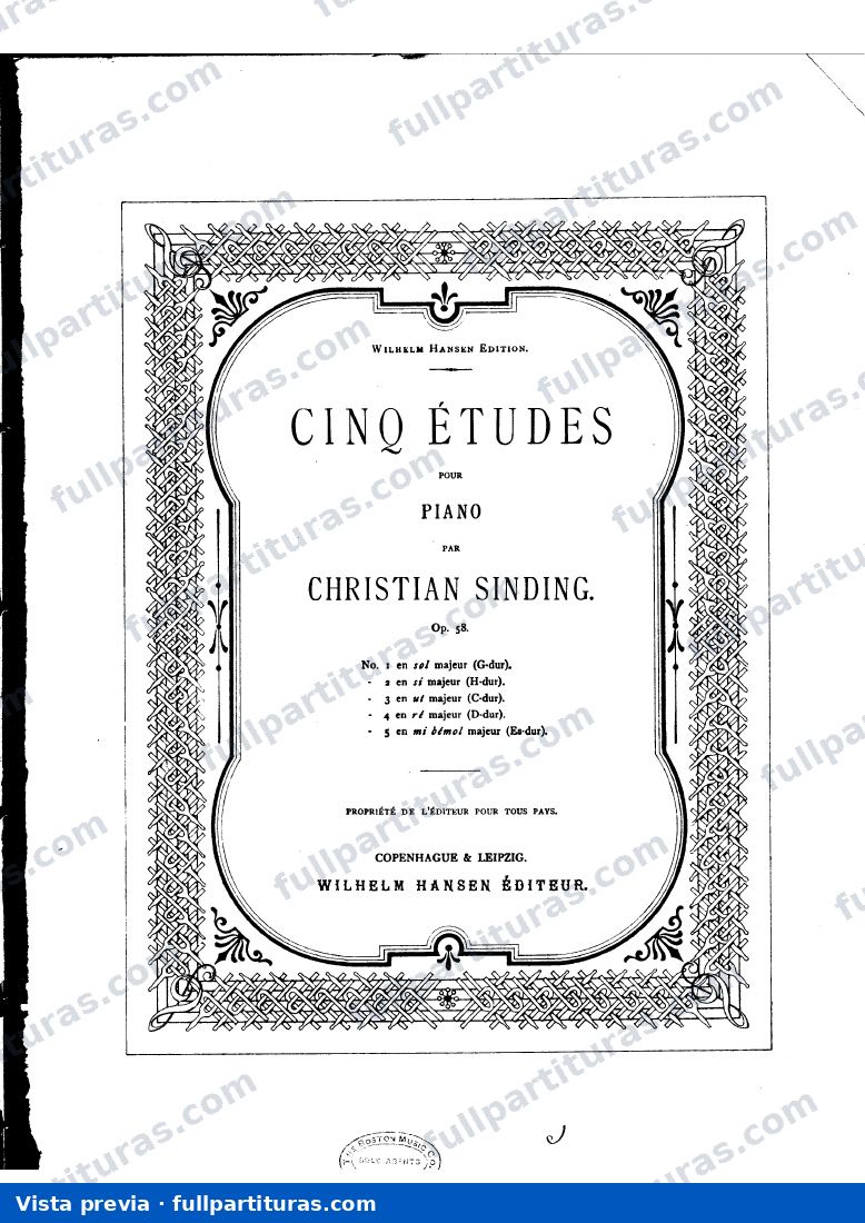 5 Etudes, Op.58 — preview