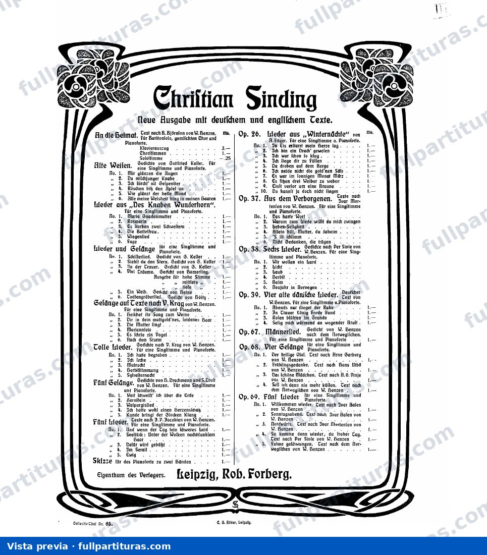 4 Songar, Op.68 — preview