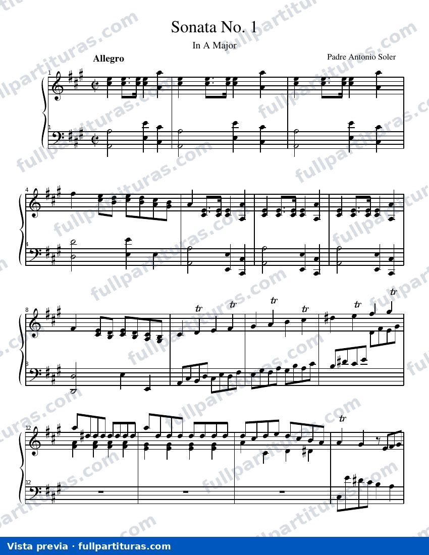 Sonatas del 1 al 10 — preview